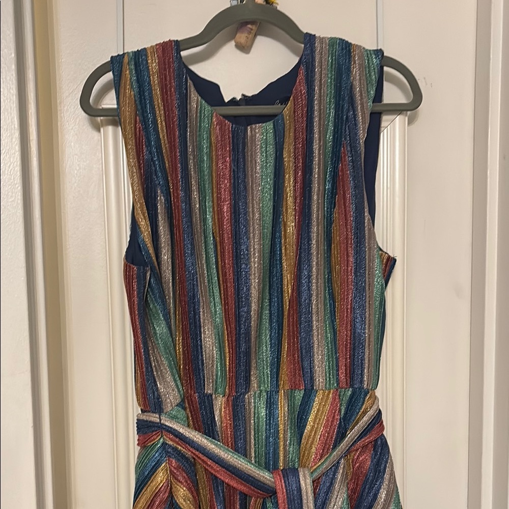 Hutch Multicolor Sparkle Striped Dress